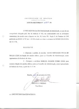 Ato da Reitoria nº 1581/1996