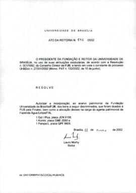 Ato da Reitoria nº 0896/2002