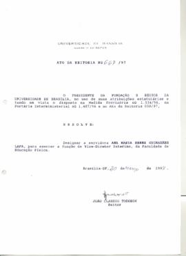 Ato da Reitoria nº 0667/1997