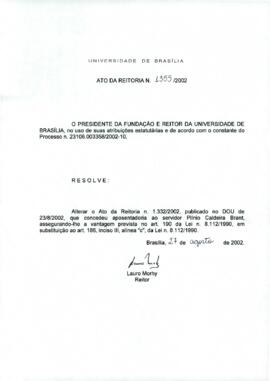 Ato da Reitoria nº 1355/2002