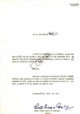 Ato da Reitoria nº 0289/1967