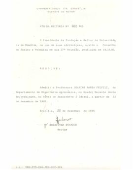 Ato da Reitoria nº 0462/1985