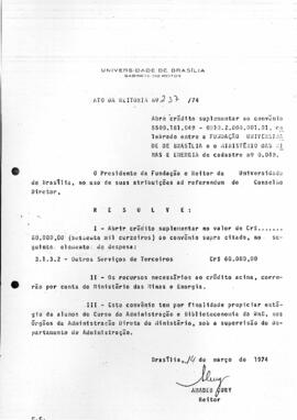 Ato da Reitoria nº 0237/1974