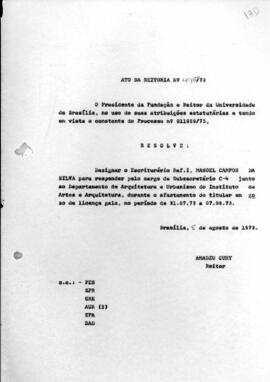 Ato da Reitoria nº 0495/1973