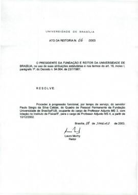 Ato da Reitoria nº 0006/2003