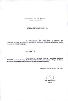 Ato da Reitoria nº 0187/1999