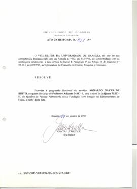 Ato da Reitoria nº 0051/1997