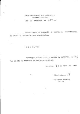 Ato da Reitoria nº 0194/1989