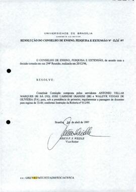 Resolução do Conselho de Ensino, Pesquisa e Extensão nº 0026/1997