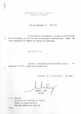 Ato da Reitoria nº 0965/1974