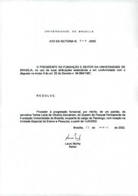 Ato da Reitoria nº 0848/2002