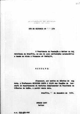 Ato da Reitoria nº 1060/1974