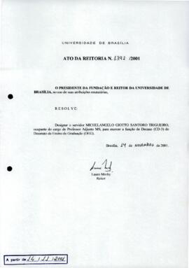 Ato da Reitoria nº 1392/2001