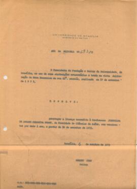 Ato da Reitoria nº 0583/1973