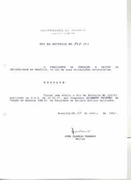 Ato da Reitoria nº 0747/1997
