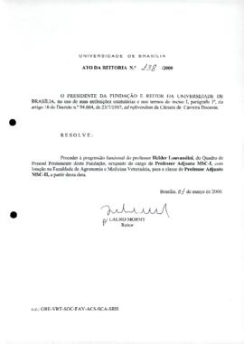 Ato da Reitoria nº 0138/2000