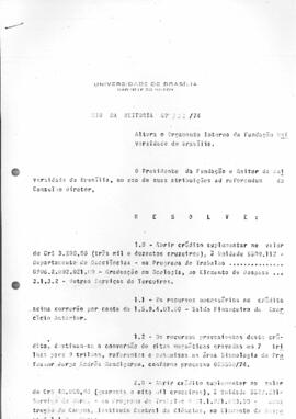 Ato da Reitoria nº 0222/1974