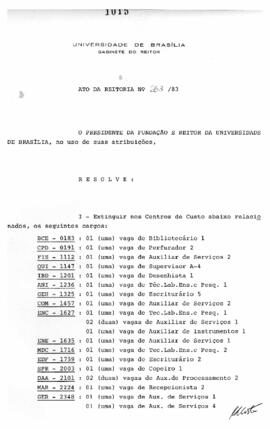 Ato da Reitoria nº 0263/1983