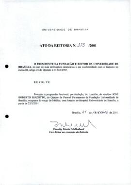 Ato da Reitoria nº 0273/2001