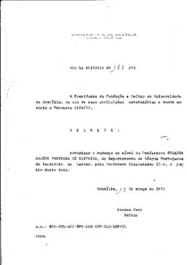 Ato da Reitoria nº 0187/1973