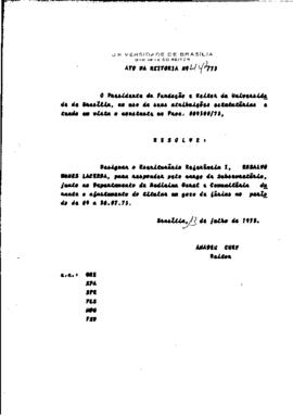 Ato da Reitoria nº 0447/1973