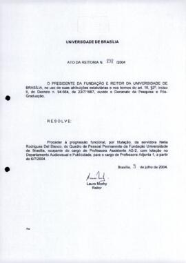 Ato da Reitoria nº 0898/2004