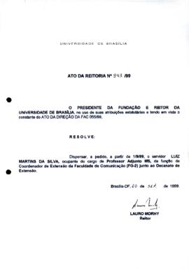 Ato da Reitoria nº 0943/1999