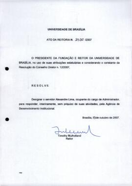 Ato da Reitoria nº 1529/2007