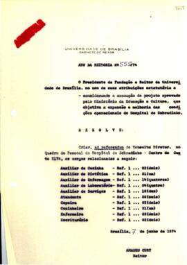 Ato da Reitoria nº 0555/1974