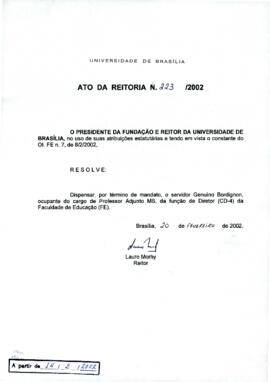 Ato da Reitoria nº 0223/2002