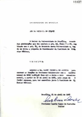 Ato da Reitoria nº 0279/1967