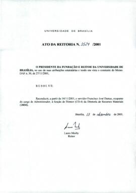 Ato da Reitoria nº 1524/2001