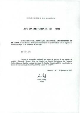 Ato da Reitoria nº 0013/2002