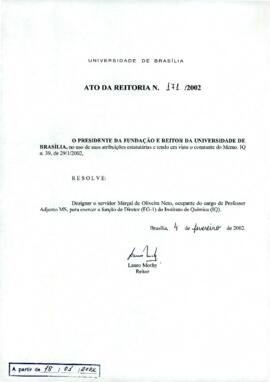 Ato da Reitoria nº 0171/2002