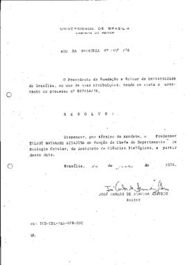 Ato da Reitoria nº 0148/1978