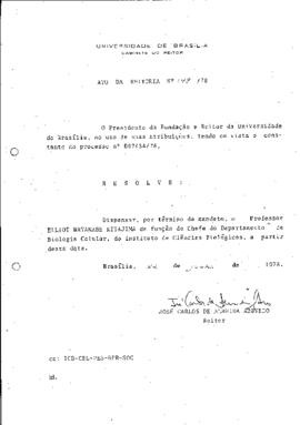 Ato da Reitoria nº 0148/1978