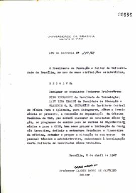 Ato da Reitoria nº 0240/1967