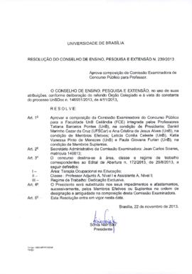 Resolução do Conselho de Ensino, Pesquisa e Extensão nº 0239/2013