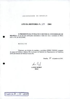 Ato da Reitoria nº 0124/2001