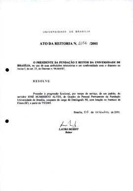 Ato da Reitoria nº 1156/2001