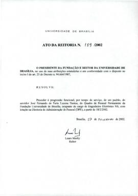 Ato da Reitoria nº 0189/2002