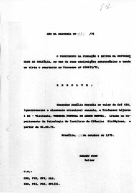 Ato da Reitoria nº 0710/1975