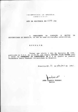 Ato da Reitoria nº 1687/1995
