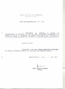 Ato da Reitoria nº 0085/1997