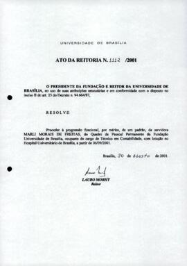 Ato da Reitoria nº 1112/2001