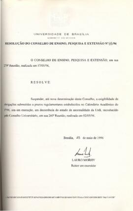 Resolução do Conselho de Ensino, Pesquisa e Extensão nº 0088/1996