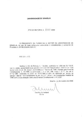 Ato da Reitoria nº 1660/2006