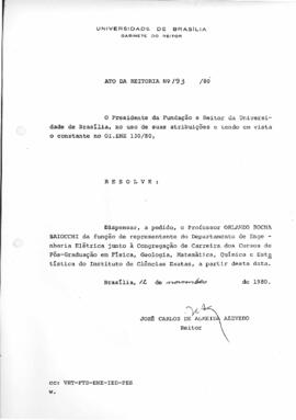 Ato da Reitoria nº 0193/1980