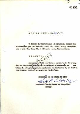 Ato da Reitoria nº 0255/1967