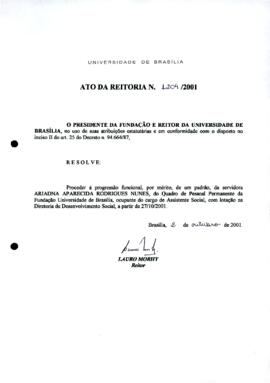 Ato da Reitoria nº 1204/2001